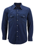 Casual Western Pearl Snap Shirt